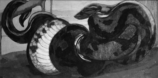 Paul JOUVE (1878-1973) - Python, vers 1922